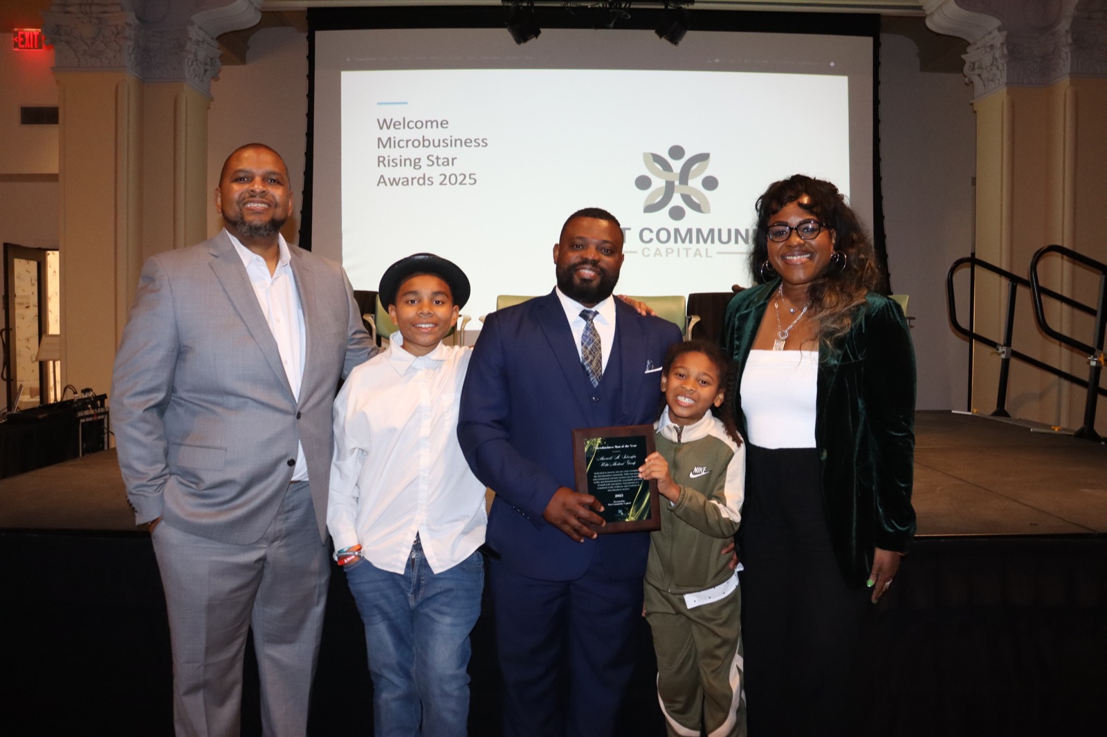 First Community Capital representatives at the 2025 Microbusiness Rising Star Awards